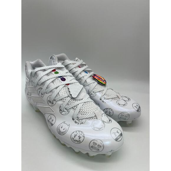 Adidas Freak 22 Big Mood Football Cleats White Silver Emoji GX7983 Size 9.5 New - Picture 11 of 16